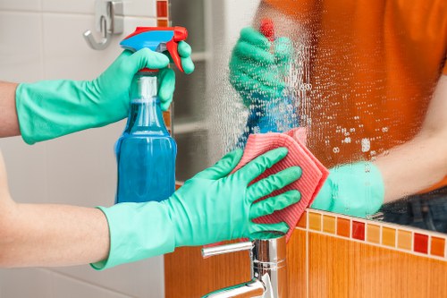 Local cleaning team working in a Tufnell Park property