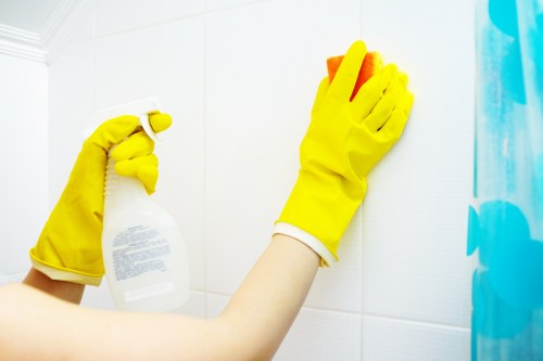 Local cleaners handling reception and workspace cleaning in a Tufnell Park office