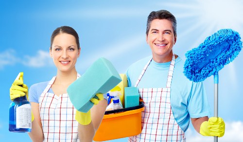 Deep carpet cleaning equipment used in a North London property