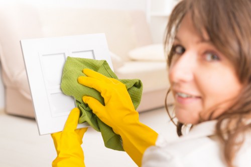 Local cleaners preparing a Tufnellpark flat for new occupants
